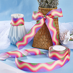 10 м полиэфирная репсовая лента градиентного цвета&nbsp;OCOR-WH0078-74B