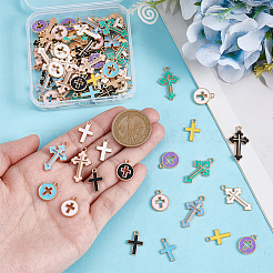 90шт 15 стиля подвески из сплава с эмалью&nbsp;ENAM-PH0013-18