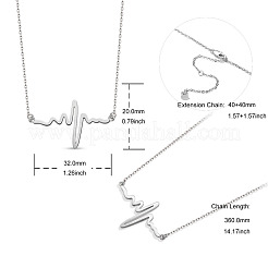 Colliers à pendentif en argent sterling plaqué rhodium 925&nbsp;JN938A