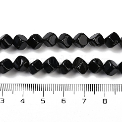 Натуральные бусины из черного оникса (окрашенные и нагретые) G-A257-A01-01