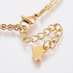 Браслеты-цепочки из нержавеющей стали 304 BJEW-I243-04G