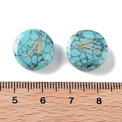 Perline turchese sintetico&nbsp;G-A238-02A