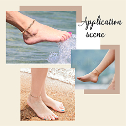 6шт. набор из 6-х видов латунных браслетов в виде витой веревки BJEW-AN0001-10