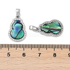 Латунные микропаве прозрачные подвески с фианитом&nbsp;KK-Q030-08P