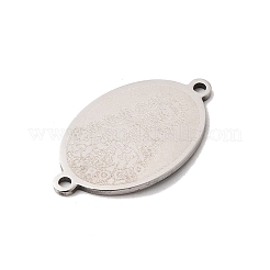 201 breloques connecteurs en acier inoxydable&nbsp;STAS-B143-02B-P