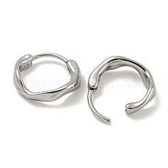 Серьги-кольца из хирургической нержавеющей стали 316 EJEW-D096-18B-AS