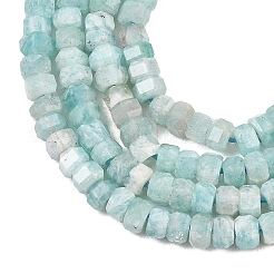 Природных амазонит бисер нитей&nbsp;G-G345-C20-2x4mm
