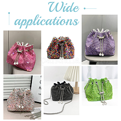 2 шт. сплава цепи для затягивания шнурка для сумки-ведра DIY-WR0003-08P