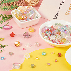 100 г прозрачных акриловых бусин PACR-TA0001-12