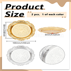 2 plateau en fer 2 couleurs&nbsp;DIY-LP0005-44