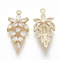 Латунные микро проложить кубического циркония подвески ZIRC-K082-019A