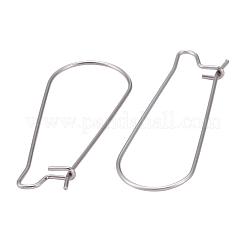 Фурнитура для сережек-колец из нержавеющей стали 304 STAS-ZZ0001-09P