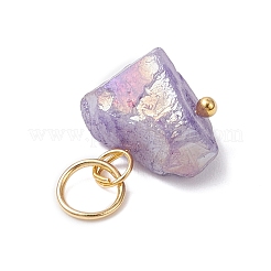 Гальванизированные натуральные кварцевые подвески&nbsp;PALLOY-JF04535-01