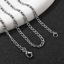 Не тускнеющие ожерелья из нержавеющей стали 304 Figaro&nbsp;X-NJEW-E143-04P