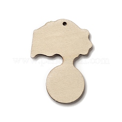 Шаровые односторонние подвески из дерева с принтом WOOD-H102-02E