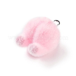 Милые подвески из флокированной смолы&nbsp;RESI-A040-01B