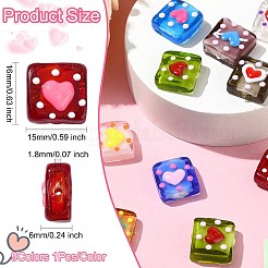 9шт 9 цвета бусины лэмпворк ручной работы&nbsp;LAMP-CJ0002-05