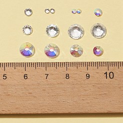 10 strass posteriore piatto in vetro stile&nbsp;RGLA-FS0001-04