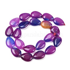 Двухцветные нити бусин из натурального белого нефрита&nbsp;G-Z105-B01-01C