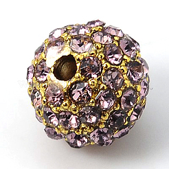 Perles de strass en alliage&nbsp;RB-A034-12mm-G