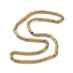 Немагнитные синтетический гематит бисер пряди G-K011-4x1mm-07