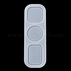 Quadratische/runde/rechteckige Mini-Serviertablett-Anhänger zum Selbermachen aus Silikon&nbsp;SIMO-R002-02A
