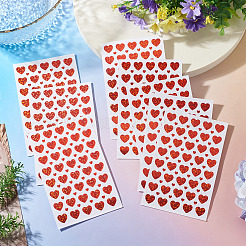 Adesivi di plastica a forma di cuore&nbsp;DIY-TADJ0002-006B