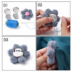 Платины покрытием железа поделок фурнитуры железа брошь&nbsp;X-E069Y