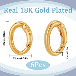 6 шт. латунные кольца пружинного затвора с покрытием стойки KK-SC0004-76