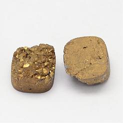 Perline di cristallo di quarzo naturale druzy elettrolitico&nbsp;G-G888-05A