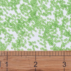MIYUKIデリカビーズ  シリンダー  日本製シードビーズ  11/0  （db1106)透明ライム  1.3x1.6mm  穴：0.8mm  約2000PCS /ボトル  10 G /ボトル&nbsp;SEED-JP0008-DB1106