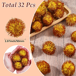 32 pompon en fausse fourrure douce à paillettes&nbsp;DIY-SC0033-96B