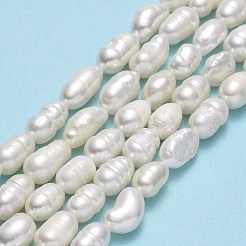 Brins de perles de culture d'eau douce naturelles&nbsp;PEAR-J006-18B-01A