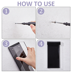 2 шт. настенная полка для хранения документов из акрила 2 цветов&nbsp;AJEW-FH0007-13