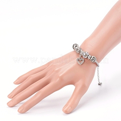 Lega smalto braccialetti europei&nbsp;BJEW-JB05938-04