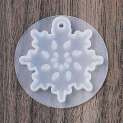 Рождественские снежинки силиконовые Молды для подвесок своими руками DIY-A054-01B