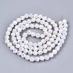 Стеклянные бусины с гальваническим покрытием &nbsp;X-EGLA-T019-07C