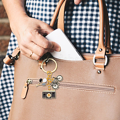 5 шт. эмалированный брелок-подвеска в виде воздушного шара/камеры/велосипеда KEYC-NB0001-62