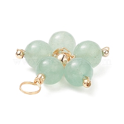 Кулон из бисера из смешанных натуральных драгоценных камней PALLOY-JF02094