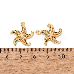 Латунные микро проложить кубического циркония подвески KK-K382-24A-G