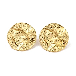 Pendientes de acero inoxidable 304 martillados&nbsp;EJEW-Z049-06G