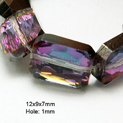Perles en verre electroplate&nbsp;EGLA-D023-M
