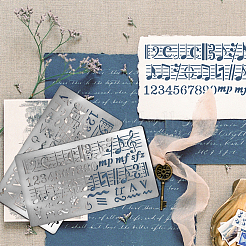 Трафареты для резки металла в стиле ретро из нержавеющей стали DIY-WH0242-291