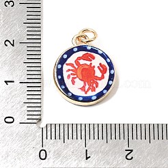 Латунь эмаль подвески&nbsp;KK-P346-01G