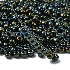 トーホー 3/0ラウンドビーズ  日本製シードビーズ  （メタリックアイリスグリーン/ブラウン84)個  5.5mm  穴：1.9mm  約300個/50g&nbsp;SEED-XTR03-0084