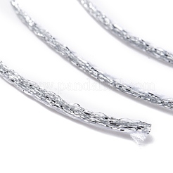 Corde de corde torsadée à paillettes de noël en polyester&nbsp;NWIR-P020-A02