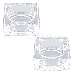 2 pieza de vasos de vidrio para velas&nbsp;AJEW-SC0004-47C
