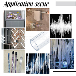 Прозрачная акриловая труба жесткая круглая труба&nbsp;AJEW-WH0596-115A