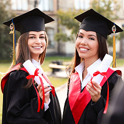 Докторская шапочка из полиэстера&nbsp;HJEW-PH01933