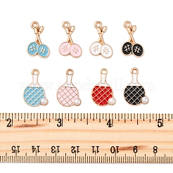 40шт 8 стиля подвески из сплава с эмалью ENAM-FS0002-54